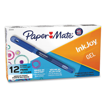 Paper Mate® Inkjoy Gel Pen, Stick, Medium 0.7 Mm, Blue Ink, Blue Barrel, Dozen freeshipping - TVN Wholesale